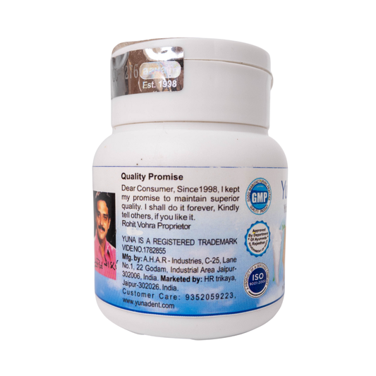 YUNA WHITE Natural Ayurvedic Tooth Whitening Powder