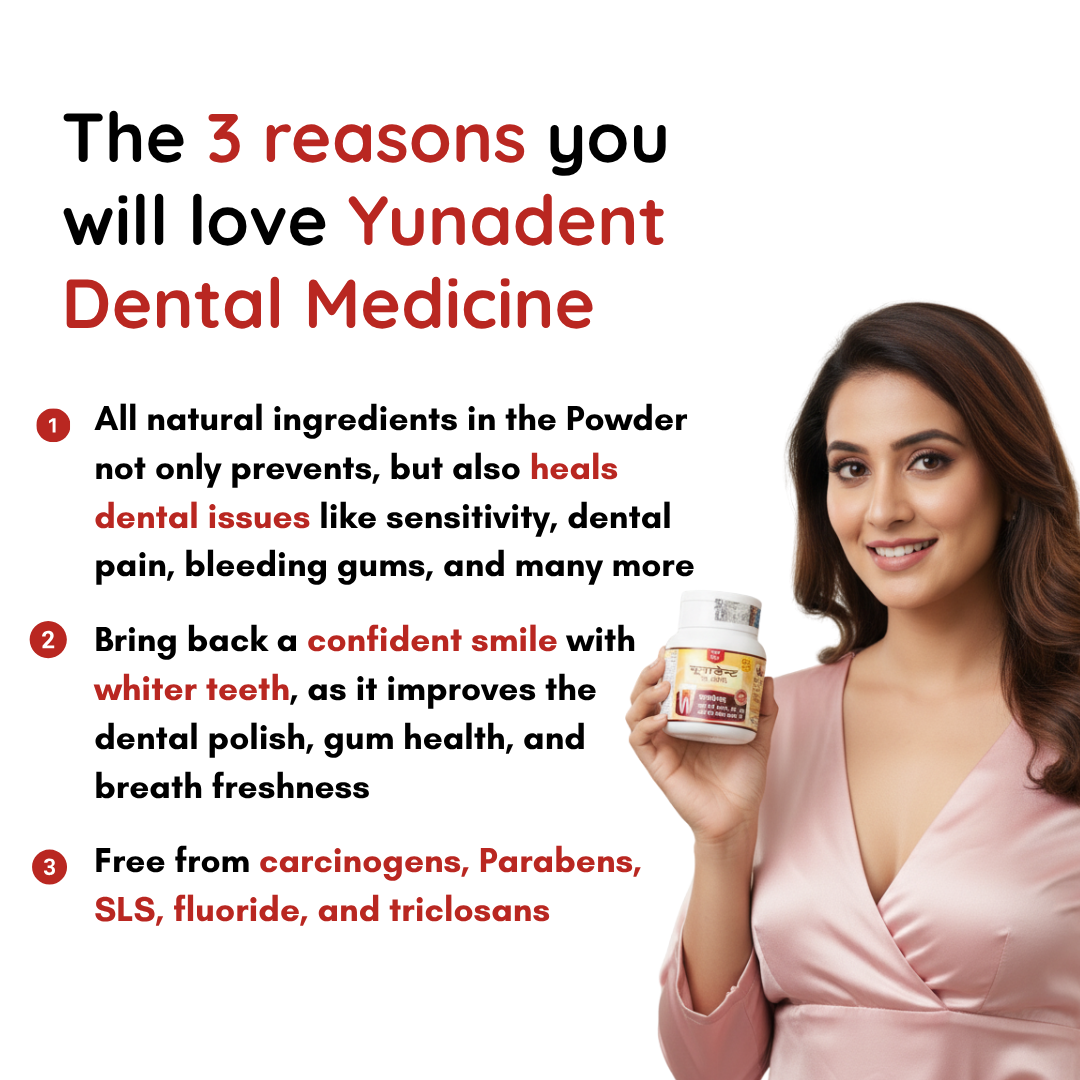 Yunadent Dental Medicine Ayurvedic Tooth Powder