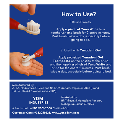 Yunadent Complete Care with Whitening Combo (Dental Gel + Whitening Powder)