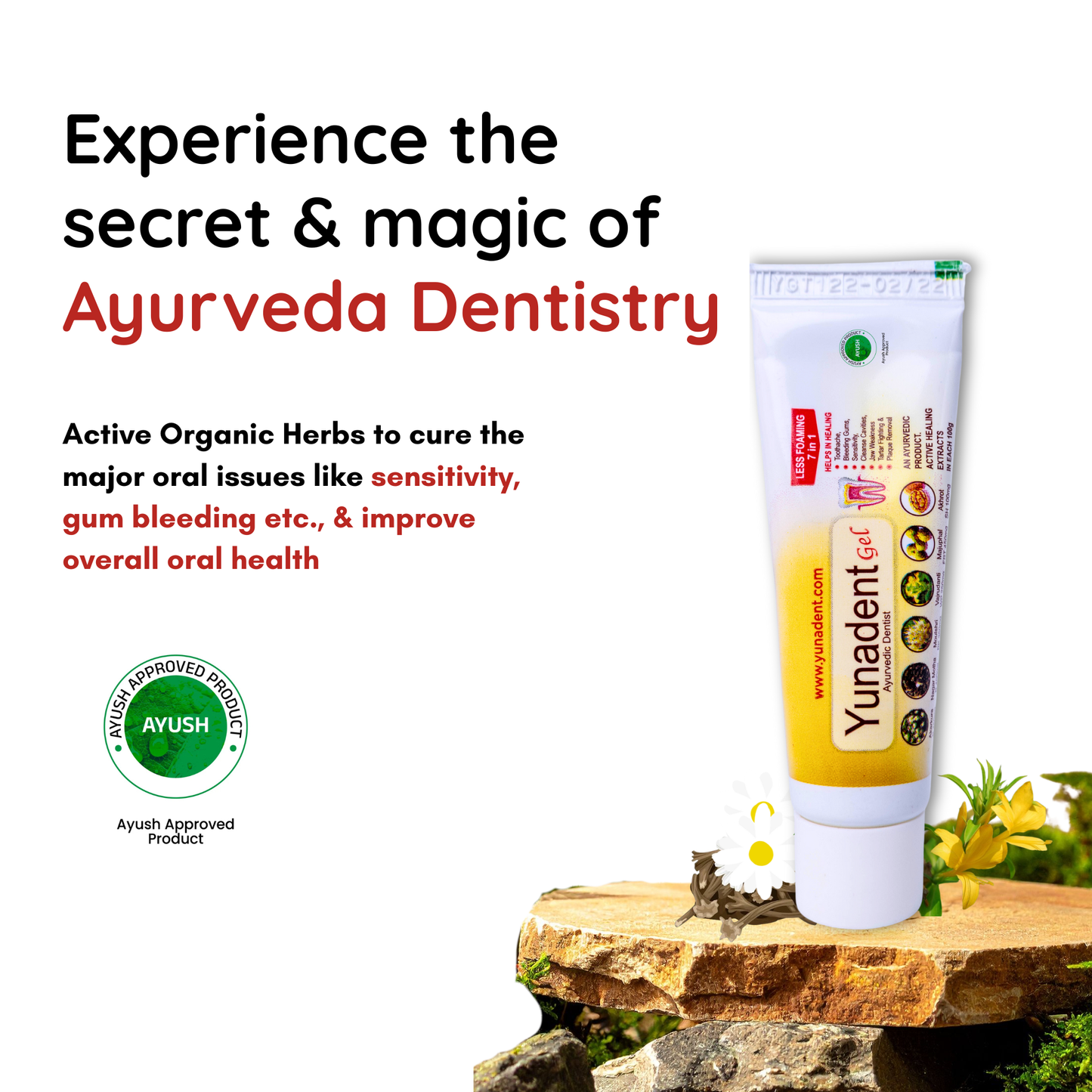 Yunadent Complete Care with Whitening Combo (Dental Gel + Whitening Powder)