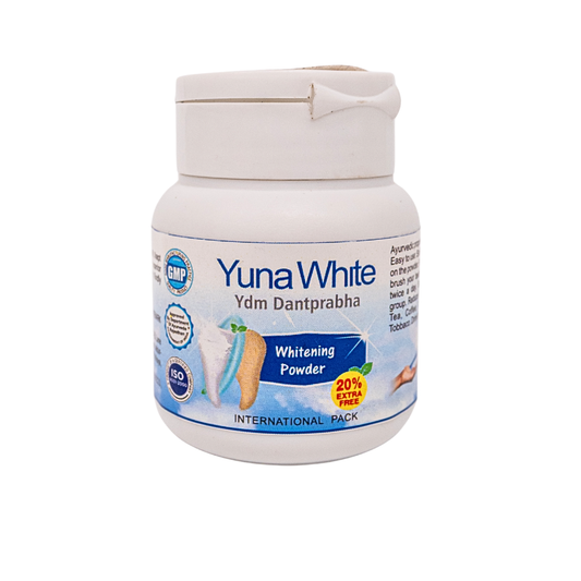 YUNA WHITE Natural Ayurvedic Tooth Whitening Powder