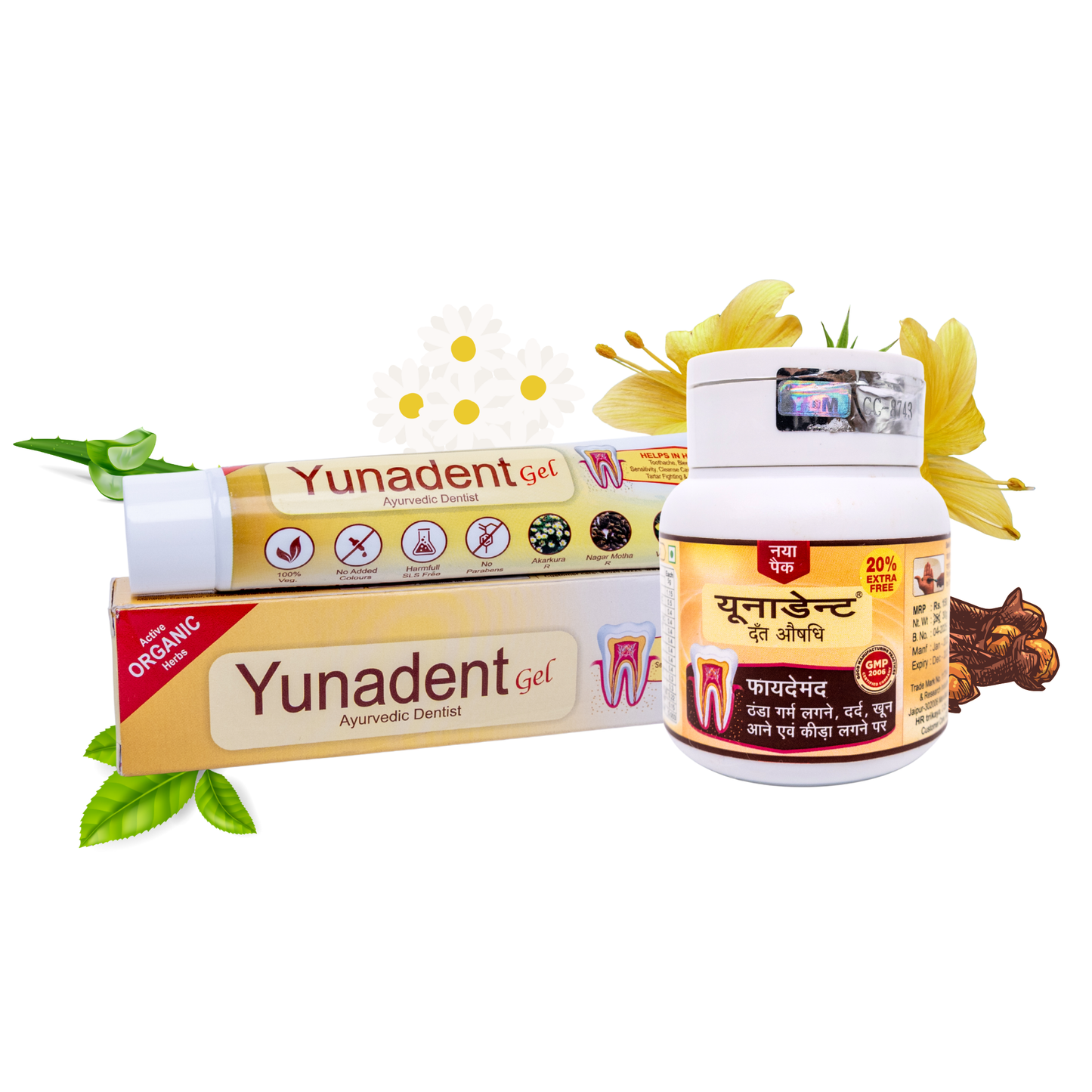 Yunadent Day-Night Combo (Dental Gel + Dental Medicine Powder)