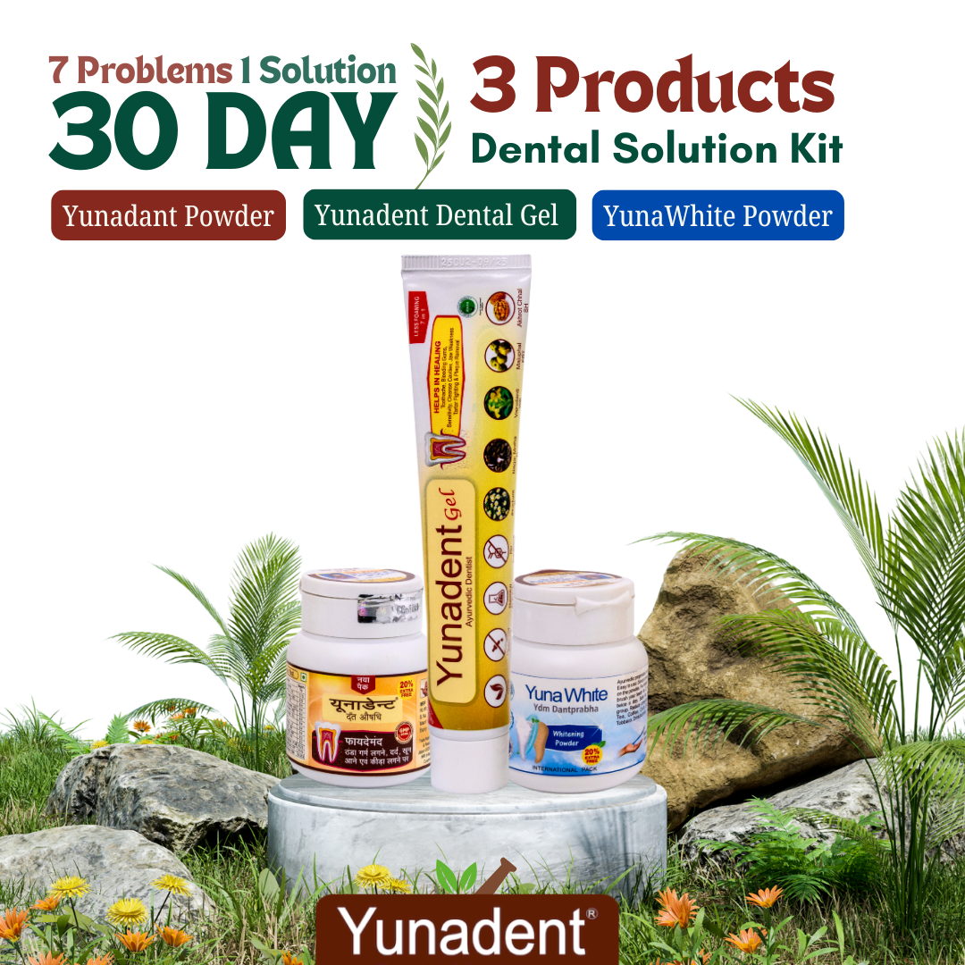 Yunadent Ayurvedic 30 Days Complete Dental Solution Kit