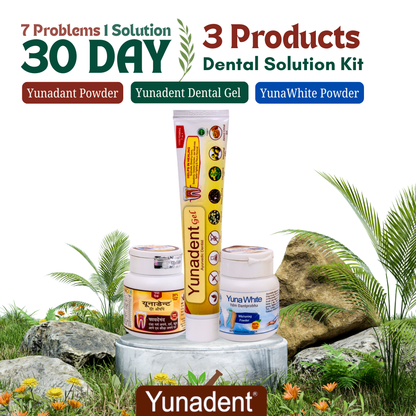 Yunadent Ayurvedic 30 Days Complete Dental Solution Kit